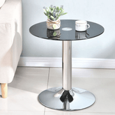 HT04 Modern Office Tempered Glass Round Coffee Side Table - Gavisco Office Furniture